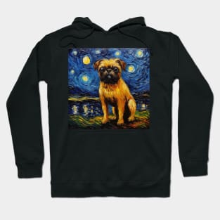 Brussels Griffon painting Hoodie